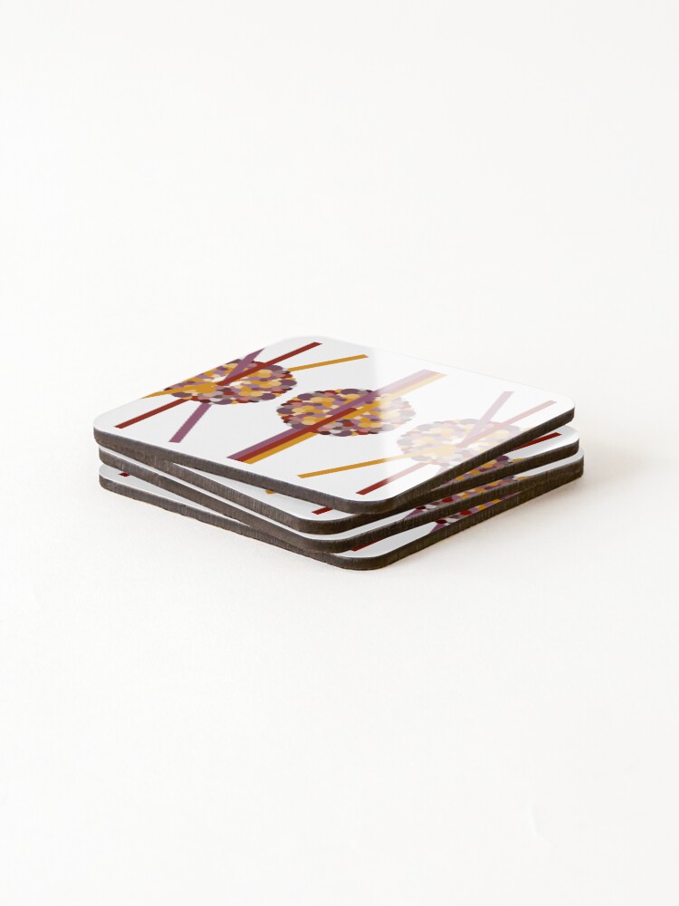 Thumbnail 4 of 5, Coasters (Set of 4), Doughnuts Abstract designed and sold by Randa-2511.
