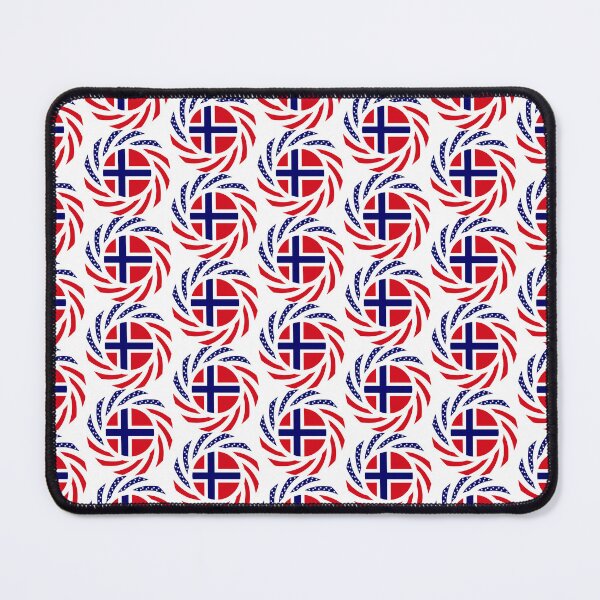 Item preview, Norwegian American Multinational Patriot Flag Series designed and sold by Carbon-Fibre Media.