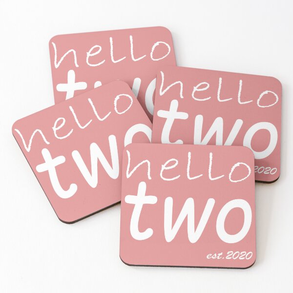 Item preview, Hello Two Est 2020, 2th Birthday, Two Year Old Birthday designed and sold by boyastore.