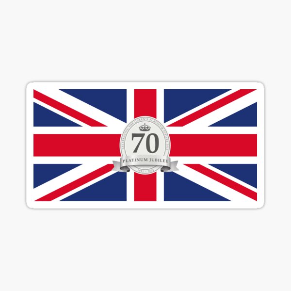 "Platinum Jubilee Flag" Sticker for Sale by STUDIO72 Redbubble