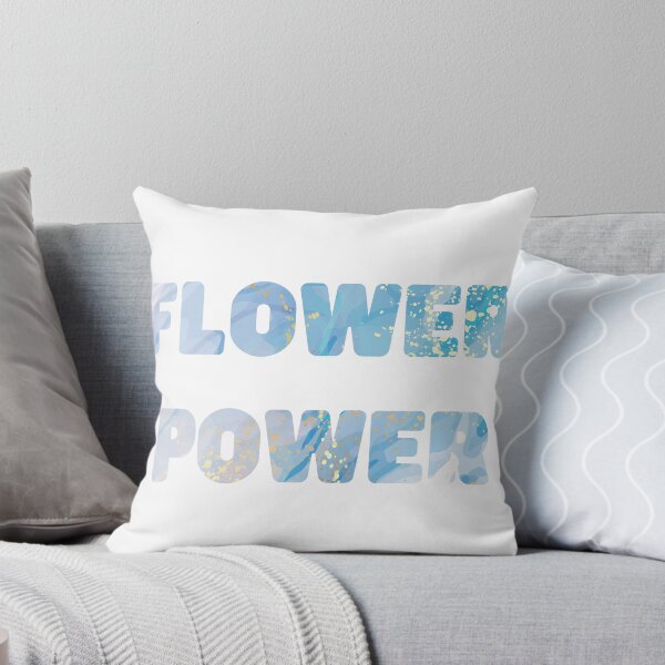 Item preview, Flower Power Blue Marble Design designed and sold by quinellie.