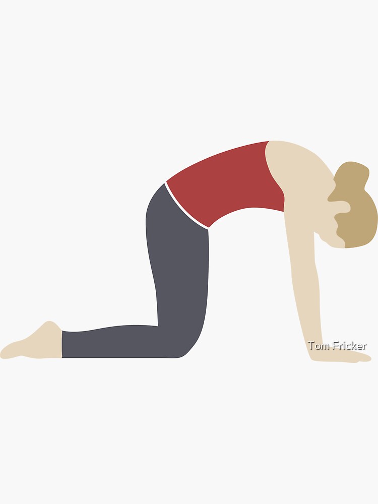 Lunge Yoga Pose Sticker