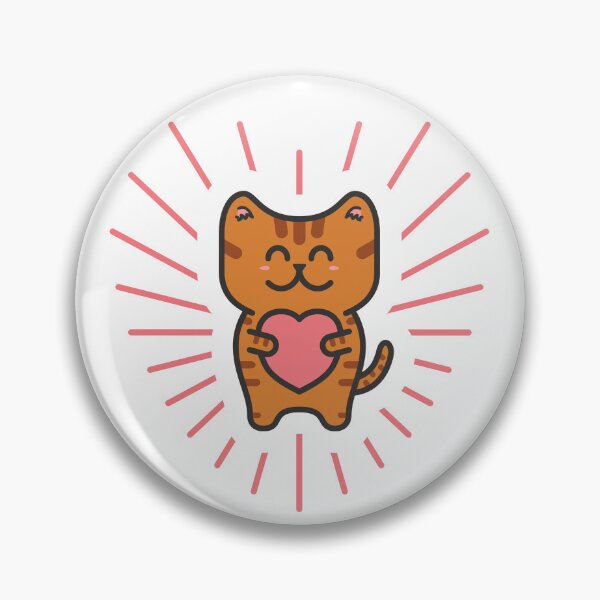 Item preview, Cute Ginger Tabby Love Cat designed and sold by mob73design.