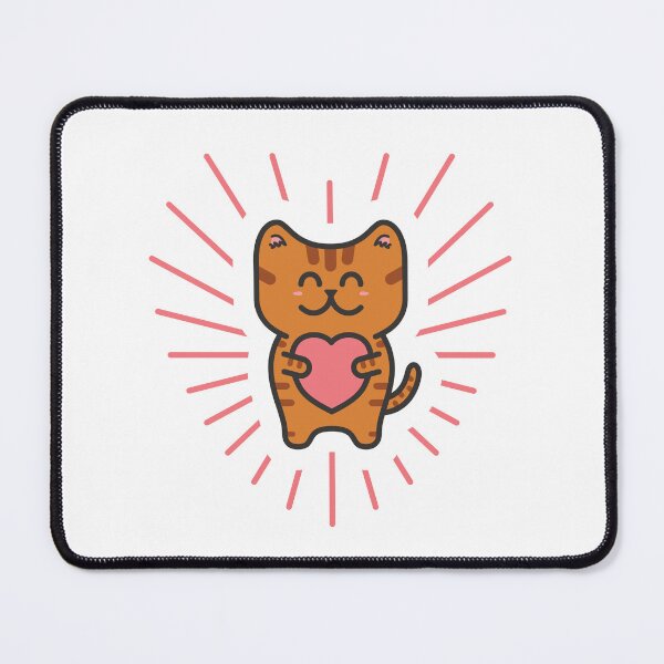 Item preview, Cute Ginger Tabby Love Cat designed and sold by mob73design.