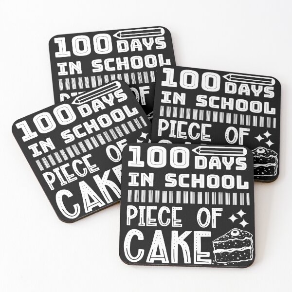 Item preview, 100 Days In School Piece Of Cake Funny Teachers Students designed and sold by CharJens.