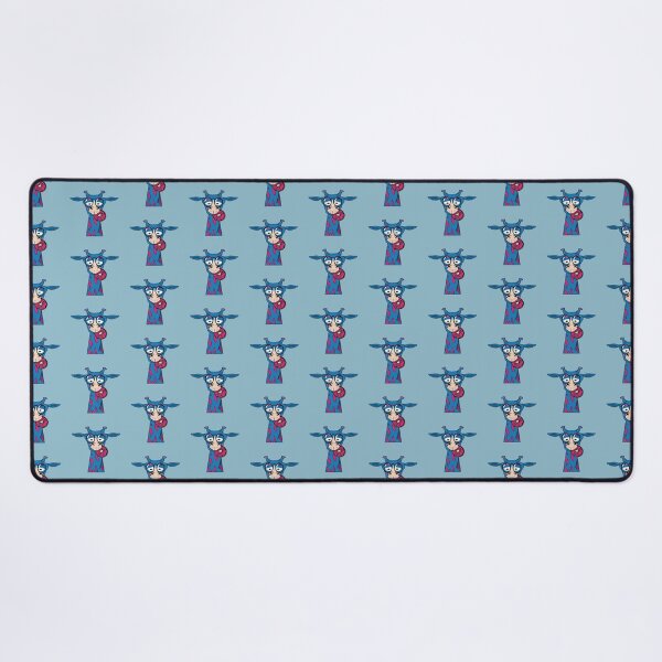 Item preview, Blue giraffe eating donuts designed and sold by Donutlovers.