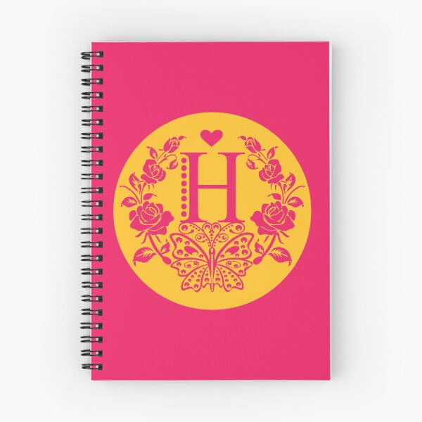 Item preview, Roses, Heart and Butterfly Monogram H designed and sold by ClownFishArts.