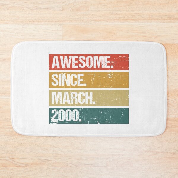 Item preview, 22th Birthday Gift: Awesome Since April 2000, Retro 2000 April Birthday designed and sold by AMINE  ★★★★★.