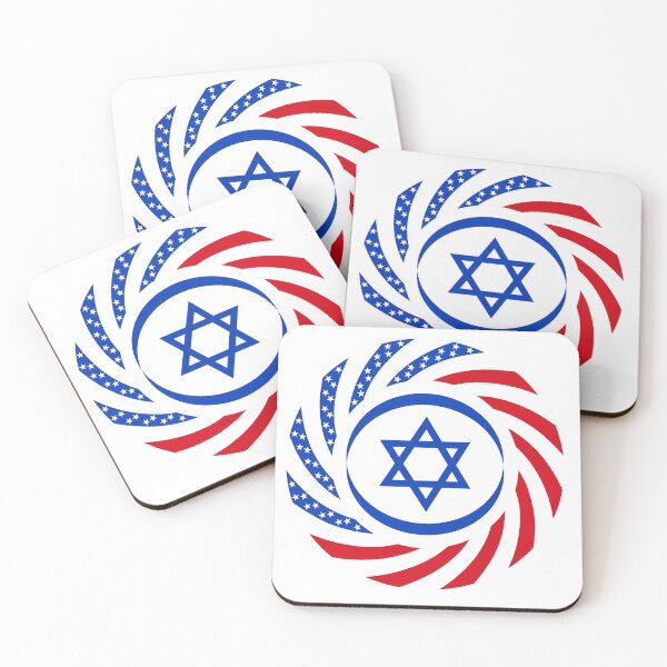 Item preview, Israeli American Multinational Patriot Flag  designed and sold by Carbon-Fibre Media.