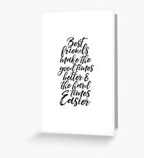 Best friends Greeting Card