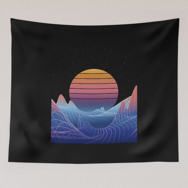 Item preview, Synthwave retro sunset designed and sold by DerSenat.