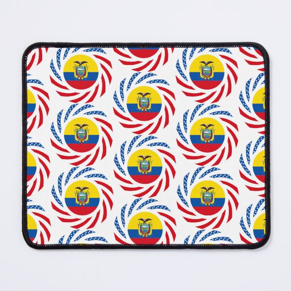 Item preview, Ecuadorian American Multinational Patriot Flag Series designed and sold by Carbon-Fibre Media.