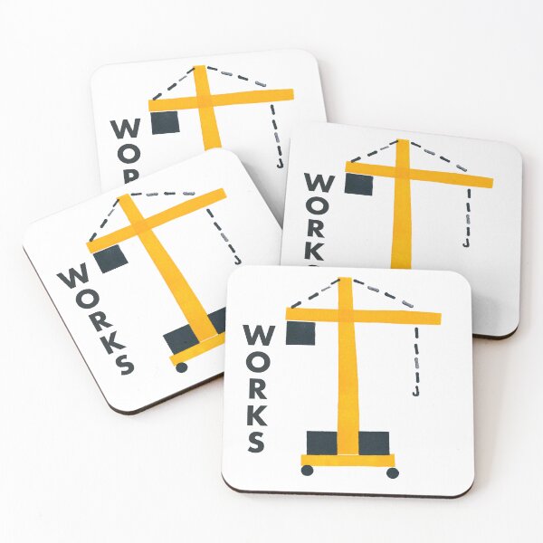 Item preview, WE LOVE WORKS! Tower crane. designed and sold by MERMAGOMA.