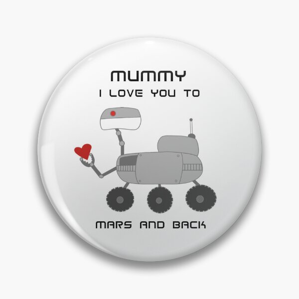 Artikelvorschau, Mama, ich liebe dich bis zum Mars und zurück - Muttertag entworfen und verkauft von Pentanglement.