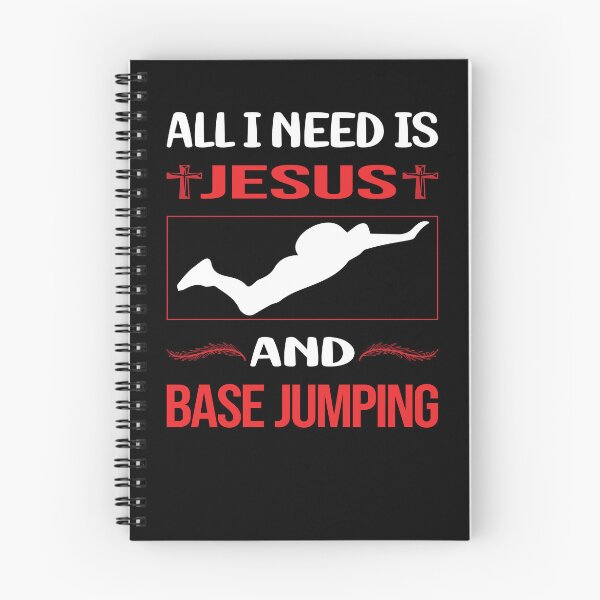 Item preview, Funny Jesus Base Jumping designed and sold by DougPoulos.