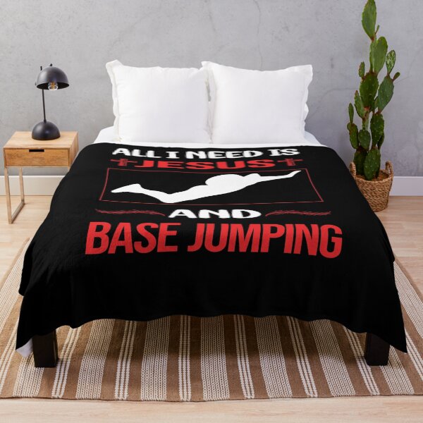 Item preview, Funny Jesus Base Jumping designed and sold by DougPoulos.
