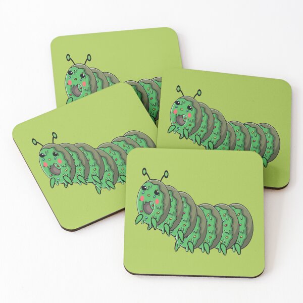 Item preview, Cute green caterpillar worm designed and sold by Donutlovers.
