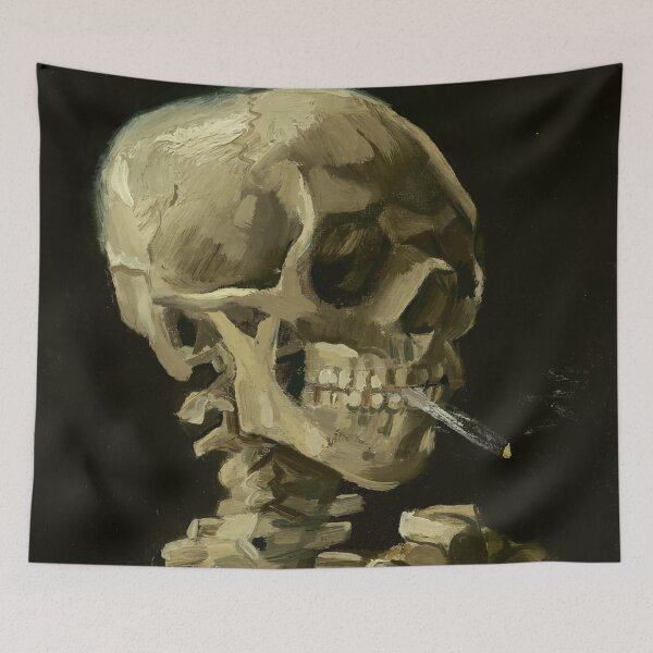 Item preview, Vincent Van Gogh - Skull with Burning Cigarette All Over Print designed and sold by BKNation.