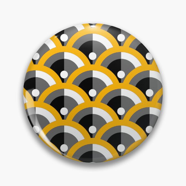 Item preview, Orange Gray Black White Scallop Dot Pattern Pairs Coloro 2022 Popular Color Nectar 033-74-41 designed and sold by ColorOfTheYears.