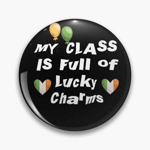 Item preview, My Class Is Full Of Lucky Charms Great Cool Text Design Ireland Heart Flag Funny st. patrick's day Gift  designed and sold by pedrored369.