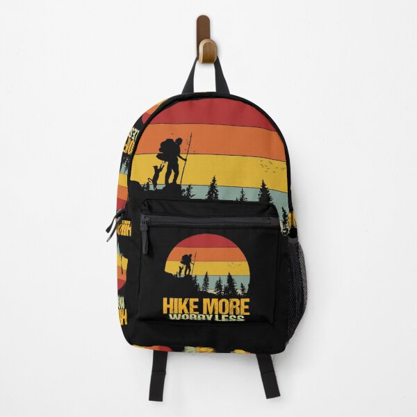Item preview, Hike More Worry Less Cat Lover Hikers designed and sold by amishacreates.
