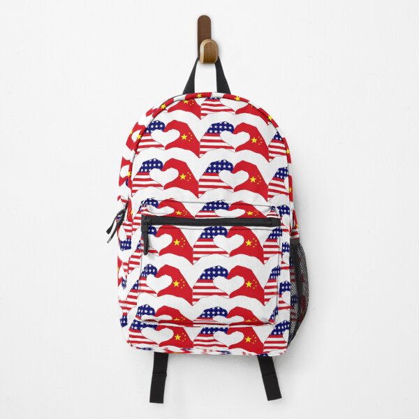 Item preview, We Heart USA & China Patriot Flag Series designed and sold by Carbon-Fibre Media.