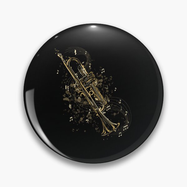 Item preview, Trumpet, music notes, trumpeter designed and sold by DerSenat.