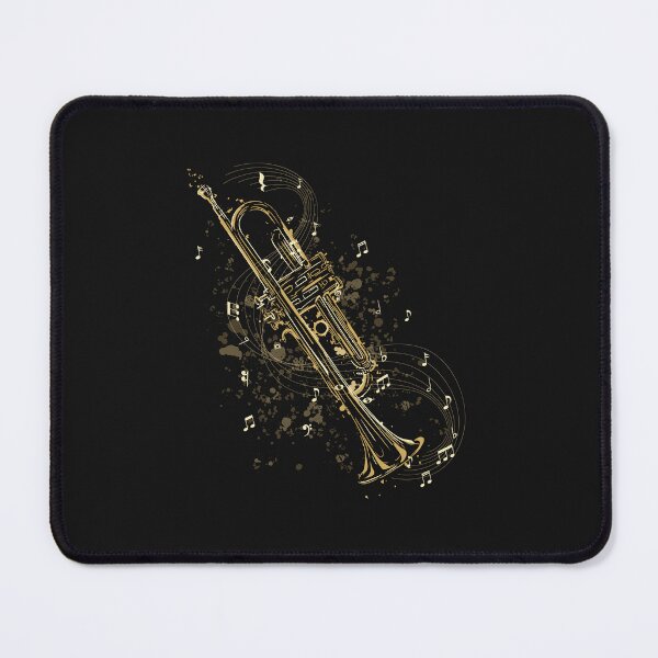 Item preview, Trumpet, music notes, trumpeter designed and sold by DerSenat.