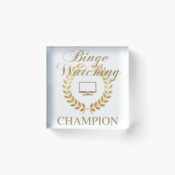Item preview, Binge Watching Champion designed and sold by thepixelgarden.