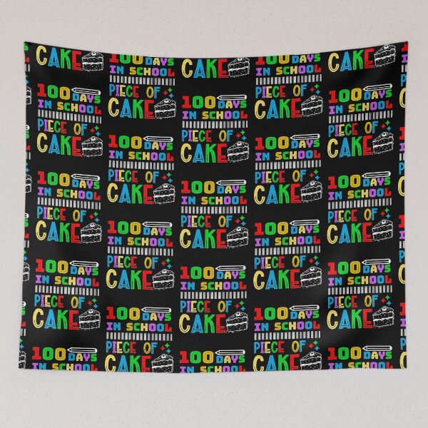 Item preview, 100 Days In School Piece Of Cake Funny Teachers Students designed and sold by CharJens.