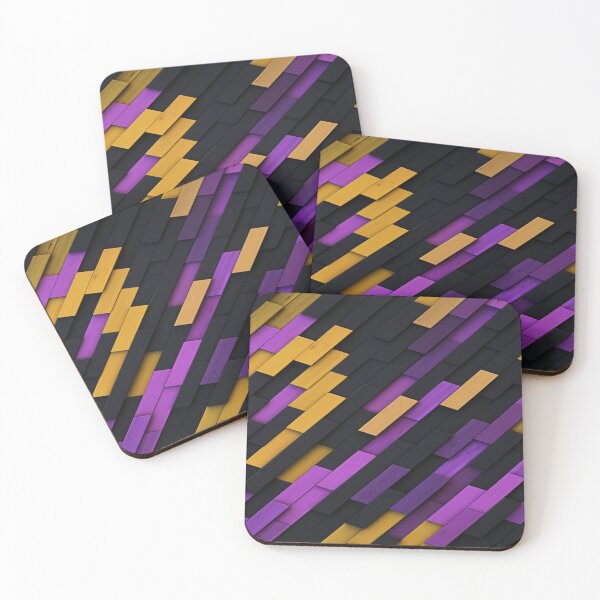 Item preview, Purple, yellow, black print phone case designed and sold by Firetree.