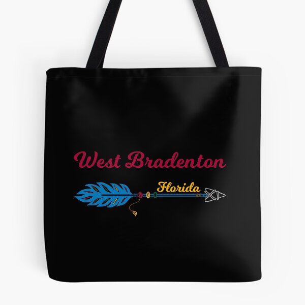 Artikelvorschau, West Bradenton Florida mit Pfeil mit Feder entworfen und verkauft von FloridaUSA.