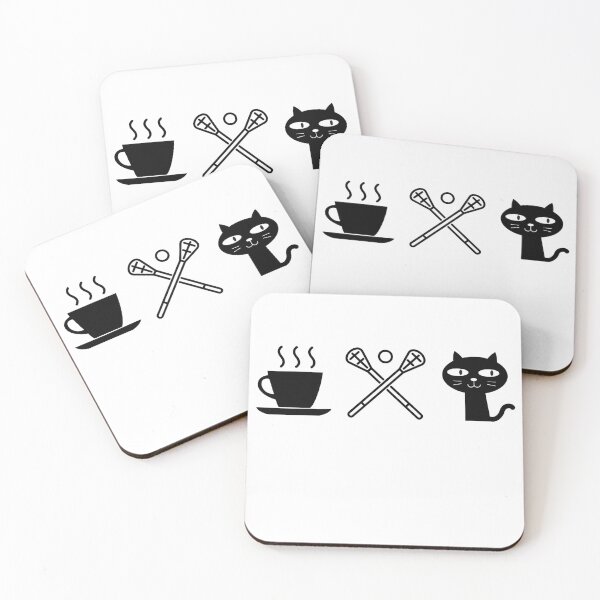 Item preview, Coffee. Cats. Lacrosse designed and sold by TheGreenGoat.