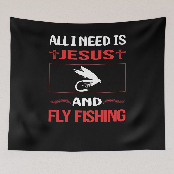 Item preview, Funny Jesus Fly Fishing designed and sold by FifineCroteau.