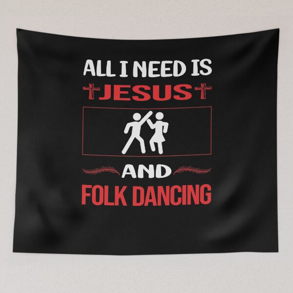 Item preview, Funny Jesus Folk Dancing Dance Dancer designed and sold by FifineCroteau.