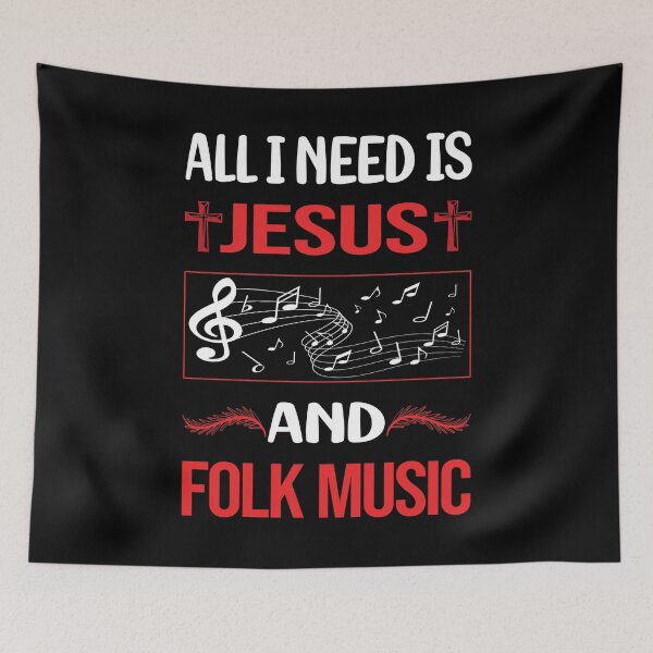 Item preview, Funny Jesus Folk Music designed and sold by FifineCroteau.