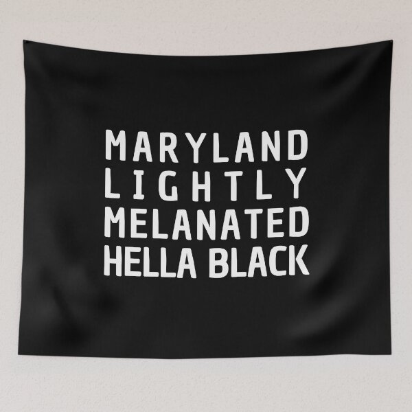 Item preview, Maryland Lightly Melanated Hella Black - Black History Month designed and sold by My-Queens-Store.
