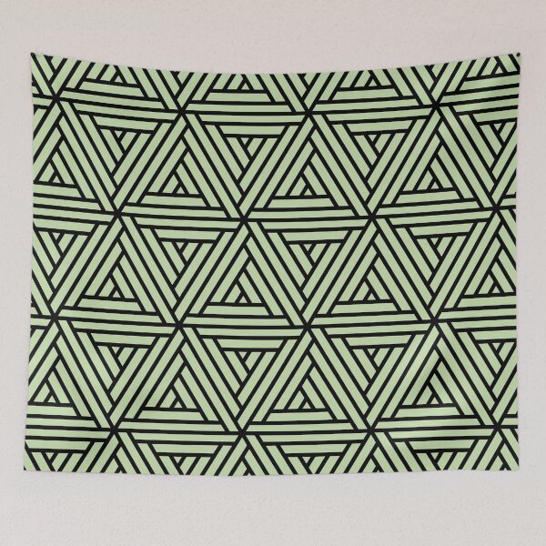 Artikelvorschau, Black and Green Geometric Shape Mosaic Pattern 2 Pairs Coloro 2022 Popular Color Aloe Gel 058-83-18 entworfen und verkauft von ColorOfTheYears.