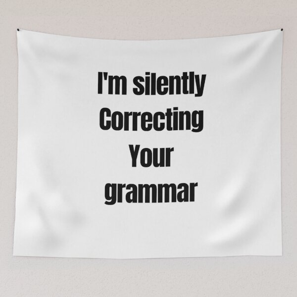 Item preview, I silently correct your grammar. Essential T-Shirt designed and sold by saadabs.