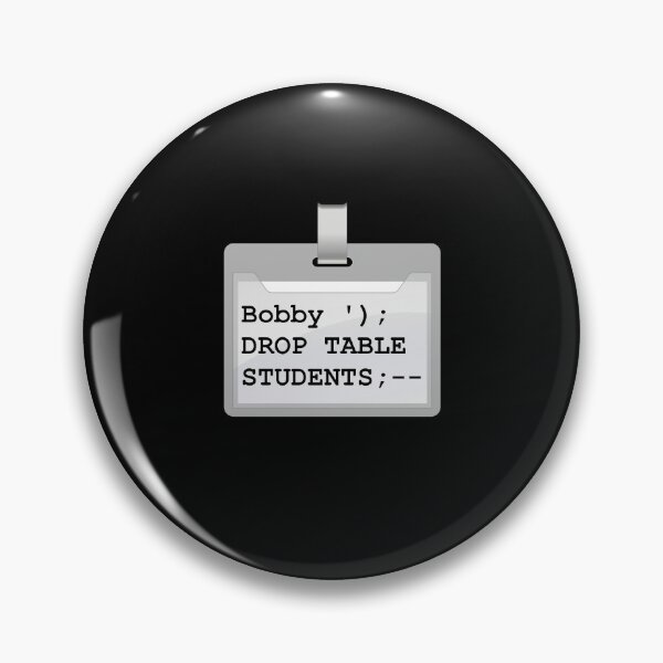 Item preview, Funny SQL Programmer Database Admin DBA CS Bobby Tables designed and sold by Creekman Designs.