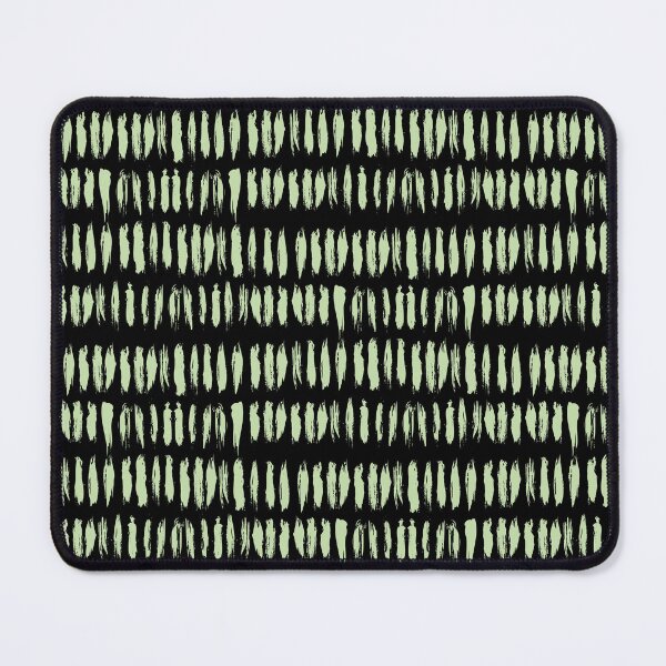 Item preview, Black and Green Stripe Dash Lines Pattern Pairs Coloro 2022 Popular Color Aloe Gel 058-83-18 designed and sold by ColorOfTheYears.