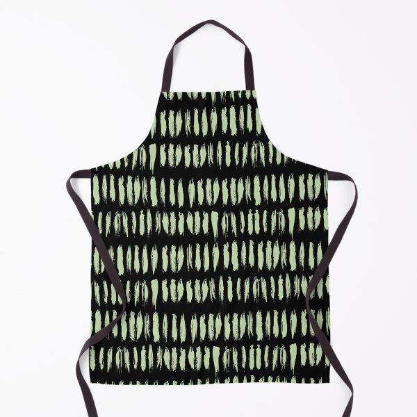 Artikelvorschau, Black and Green Stripe Dash Lines Pattern Pairs Coloro 2022 Popular Color Aloe Gel 058-83-18 entworfen und verkauft von ColorOfTheYears.