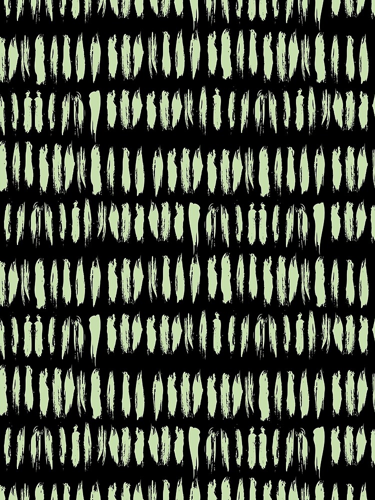 Thumbnail 3 von 3, Tuch, Black and Green Stripe Dash Lines Pattern Pairs Coloro 2022 Popular Color Aloe Gel 058-83-18 designt und verkauft von ColorOfTheYears.