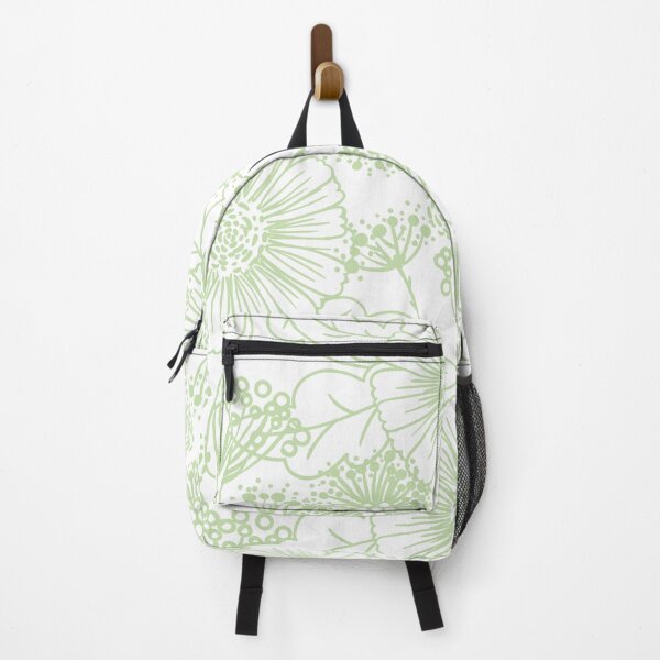 Artikelvorschau, Green and White Hand Drawn Floral Pattern Pairs Coloro 2022 Popular Color Aloe Gel 058-83-18 entworfen und verkauft von ColorOfTheYears.