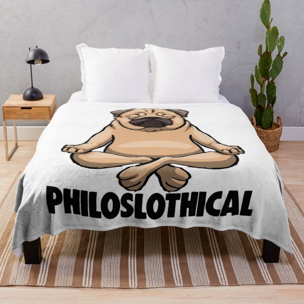 Item preview, Yoga Pug Philoslothical designed and sold by Bendthetrend.