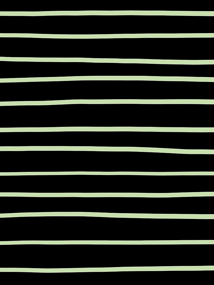 Thumbnail 3 von 3, Tuch, Black and Green Horizontal Line Pattern Pairs Coloro 2022 Popular Color Aloe Gel 058-83-18 designt und verkauft von ColorOfTheYears.