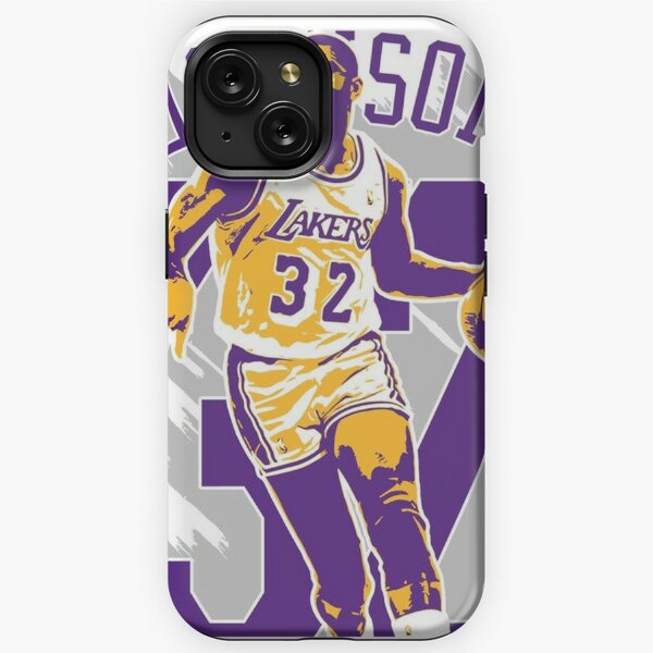 Adidas Los Angeles Lakers #32 Earvin Magic Johnson Purple Hardwood