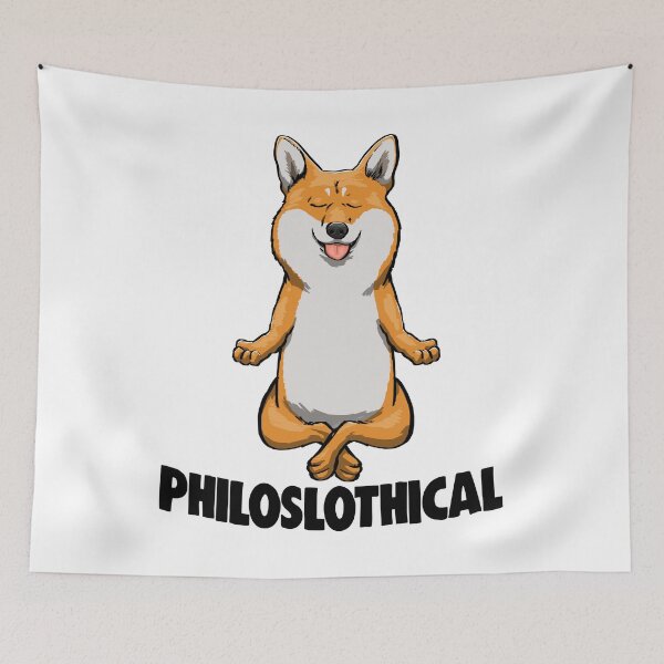 Item preview, Yoga Corgi Philoslothical designed and sold by Bendthetrend.