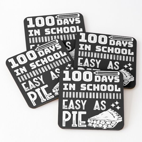 Item preview, 100 Days In School Easy As Pie Funny Teachers Students designed and sold by CharJens.