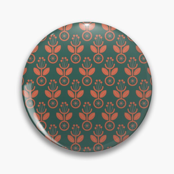 Item preview, Luonto, Flowers and Leaves Pattern in Earth Tone Color  designed and sold by BesanoStyle.